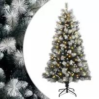 Dirbtinė eglė su vyriais 180 cm 300 LED Šilta balta