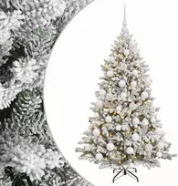Dirbtinė Kalėdų eglutė su burbulais 120 cm 150 LED Šilta balta