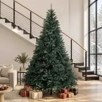 Dirbtinė Sulankstoma Kalėdų Eglutė 300 cm PVC Tamsiai žalia
