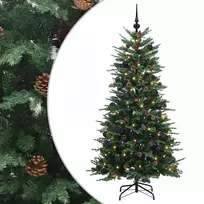 Dirbtinė Sulankstoma Kalėdų Eglutė 120 cm 150 LED Šilta balta