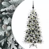 Dirbtinė Sulankstoma Kalėdų Eglutė 120 cm 150 LED Šilta balta