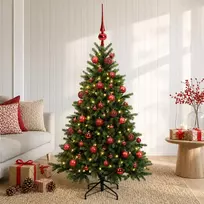 Dirbtinė kalėdinė eglutė su rutuliuku 120 cm 150 LED