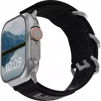 Urban UAG Metropolis – universalus nailoninis dirželis Apple Watch 44mm–49mm (Apple Watch 4–11, SE 1–3, Ultra 1–3) (juodas) (194159114040)