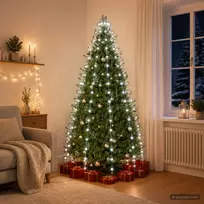 Kalėdų eglutės lemputės 180 LED Šalta balta 180 cm