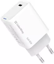 ColorWay įkroviklis, 1x USB-C / GaN / PD / PPS / 65W / Baltas