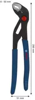 BOSCH REGULIUOJAMOS REPLĖS 250MM NESLYSTANČIOS /BOSCH LINE