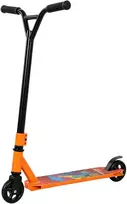 Triukinis paspirtukas su 100 mm PU ratukais ir 360° vairu, oranžinis–juodas, 65 x 48 x 82 cm