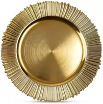 Dekoratyvinė polėkštė, auksinė, 33 × 33 × 1,5 cm