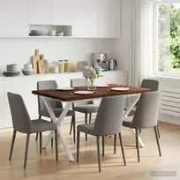 Gyvas kraštas valgomojo stalas 120 x 80 x 75 cm