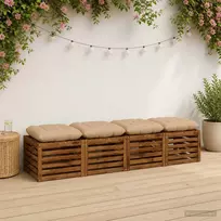 Sėdynių pagalvėlės VIANEN 4 vnt. 100% poliesteris Smėlio