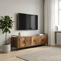 TV staliukas Televizoriaus spintelė 146 x 33 x 50 cm Sendintos medienos