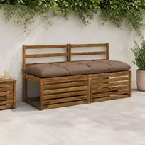 Suoliuko pagalvė VIANEN 100% poliesteris Taupe 140 x 50 x 12 cm