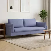 3-Vietis Sofa Džinsinės mėlynos 222 x 81 x 89 cm Audinys