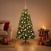 Dirbtinė kalėdinė eglutė su žaisliuku 120 cm 150 LED