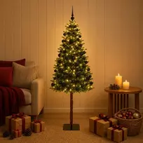 Dirbtinė Kalėdų eglutė su burbulais 180 cm 300 LED Šilta balta