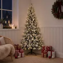 Dirbtinė Sulankstoma Kalėdų Eglutė 120 cm 150 LED Šilta balta