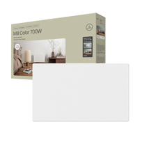 COLOR700DN Mill Color Panel Heater | COLOR700DN | Panel Heater | 700 W | Suitable for rooms up to 9-12 m² | Matt White | IPX4