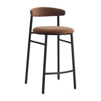 Rudos spalvos iš metalo baro taburetė (sėdynės aukštis 66 cm) Doggi – Ellos Home