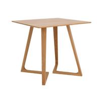 Iš ąžuolo masyvo valgomojo stalas 75x80 cm Gradie – Ellos Home
