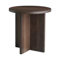 Iš MDF plokštės apvalios formos šoninis stalas ø 50 cm Poppy – Ellos Home