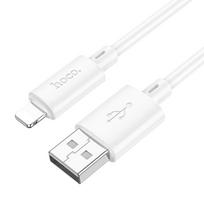 USB A iki Lightning kabelis Hoco 2,4A 1 m X88 baltas