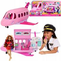 „Barbie“ didelis interaktyvus lėktuvas, 3 žaidimų zonos, priedai ir lėlė Teresa „Dream Besties“
