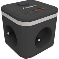 POWER CUBE TYPE F/BLACK 100137167 FELLOWES