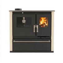 Malkinė krosnelė viryklė Verso CS Plus su nerūdijančio plieno orkaite ir plienine kaitlente, Dramblio kaulo, Kairė, 7.7kW