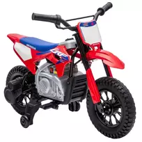 HONDA CRF 450R 12 V elektrinis vaikiškas motociklas, motokroso modelis su 35 W varikliu, ličio akumuliatoriumi, galine pakaba ir 12 colių ratais