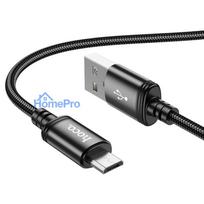 Cable USB A to Micro USB Hoco 2,4A 1 m X89 black