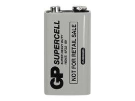 Cinko-anglies baterija 9V 6F22 GP SUPERCELL