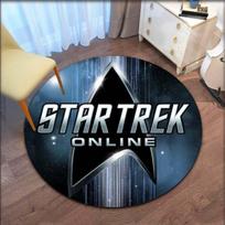 „Star Trek“ logotipo sritis Apvalus kilimėlis Dekoratyvinis svetainės kilimas Durų kilimėlis Vonios kilimėlis Suvenyriniai Namų dekoravimo kilimai svetainei 60cm gray