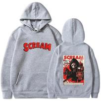 Hip Hop high-quality classic men's hoodie Simple Scream VI Ghostface Harajuku City Fashion hoodie in autumn 3XL white