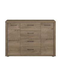 Komoda Mebelbos Cordan 2d4s, 135x41x95,2 cm, ruda