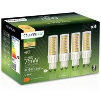 4X Led Bulb G9 Capsule 10W = 75W 970Lm 3000K Warm 360° Lumiled