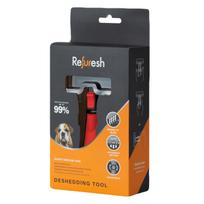 Refuresh Pet Brush Patented Hair Removal Recommended by Medical for Dogs and Cats [Veterinarian Recommended] - Painless, Teeth, 99% Rate, Groomers, black