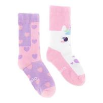 Decathlon Kids' Thickened Sports Socks for Roller Skating & Skateboarding 31-34 pink