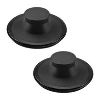 2 vnt. Didelio stiprumo guminiai kanalizacijos kamščiai 84 mm Kriauklės kamščiai virtuvės kriauklei Tinka standartiniams 3 1/2 colio kanalizacijos angoms 1 gray