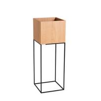 Vazonas Palmus Metalinis, 100x35x35 cm, rudas