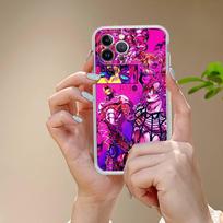 Anime Jojo Bizarre Adventure TPU Silicone Case For IPhone 11 12 13 14 15 16 17 Pro Max Shockproof Clear Back Cover iPhone 13 pro purple