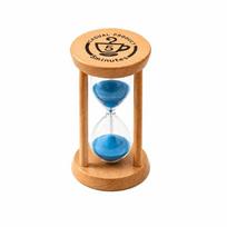 5 Minutes Wooden Hourglass Timer Stable Base Desktop Decoration Timer  for Classroom Games mėlyna