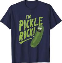 Aš esu Pickle Rick Vyriški marškinėliai Šaunūs ir juokingi Morty dizainas Schwifty juokelio dizainas Streetwear kasdienis marškinėlis Viršus Juokingi marškinėliai Medvilniniai marškinėliai L gray