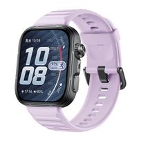 Originalus silikoninis dirželis Huawei Watch Fit 5/5Pro, greito atsegimo dizainas, atsparus vandeniui/prakaitui, apyrankė Huawei Fit 3/Fit4pro HUAWEI Fit3/4/4Pro Black violetinė