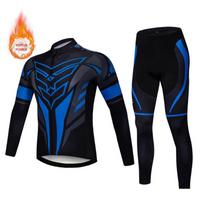 Bike Man Cycling Bib Jersey Pro Team 2024 Termal Fleece Costume Men's for Bicycle Clothing Winter Thermal Mtb Pants Road Uniform 4XL black