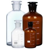 Huake Storas Stiklinis Laboratorinis Reagentų Butelis 250ml black