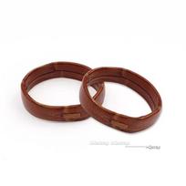 Odinio laikrodžio dirželio žiedas Sagtis Dirželio laikiklis Žiedas laikiklis Laikrodžio dirželio keitimo žiedas 16 mm 18 mm 20 mm 22 mm 24 mm 26 mm laikrodžio dirželiams 14mm tamsiai ruda spalva