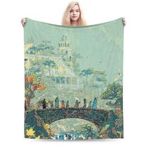Žiedų valdovas Golumas Spausduotas pledas Vyrams Moterims Šiltas Jaukus Pūkuotas Mesti pledai Sofai 50x60 colių Daugia dydžių 150cmx200cm