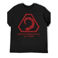 Men'S Command Conquer Brotherhood of Nod T-Shirt - Iconic Logo Gaming Tee with Red & Black Retro Strategy Game Design, Comfort Fit Casual Short L juoda