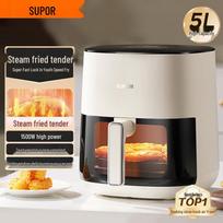 SUPOR 5L Steam Air Fryer Oven CN plug (adapter included) white