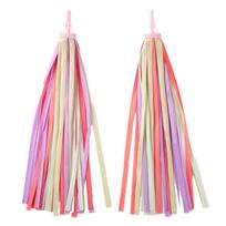 2lots Childrens Bike Handlebar Streamers Bicycles Grip Tassels Ribbons for Bicycles Decoration pink